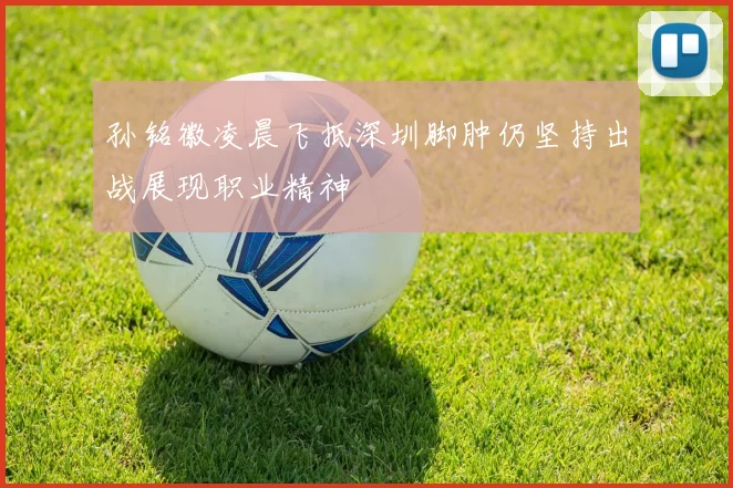 孙铭徽凌晨飞抵深圳脚肿仍坚持出战展现职业精神