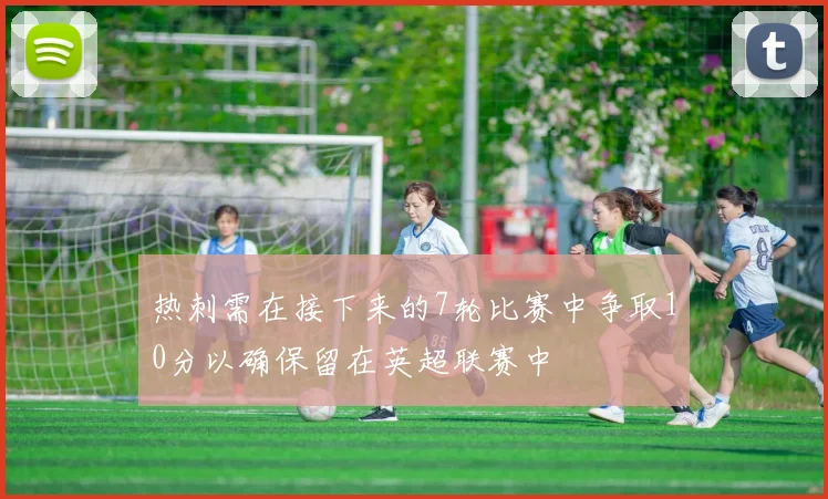 热刺需在接下来的7轮比赛中争取10分以确保留在英超联赛中